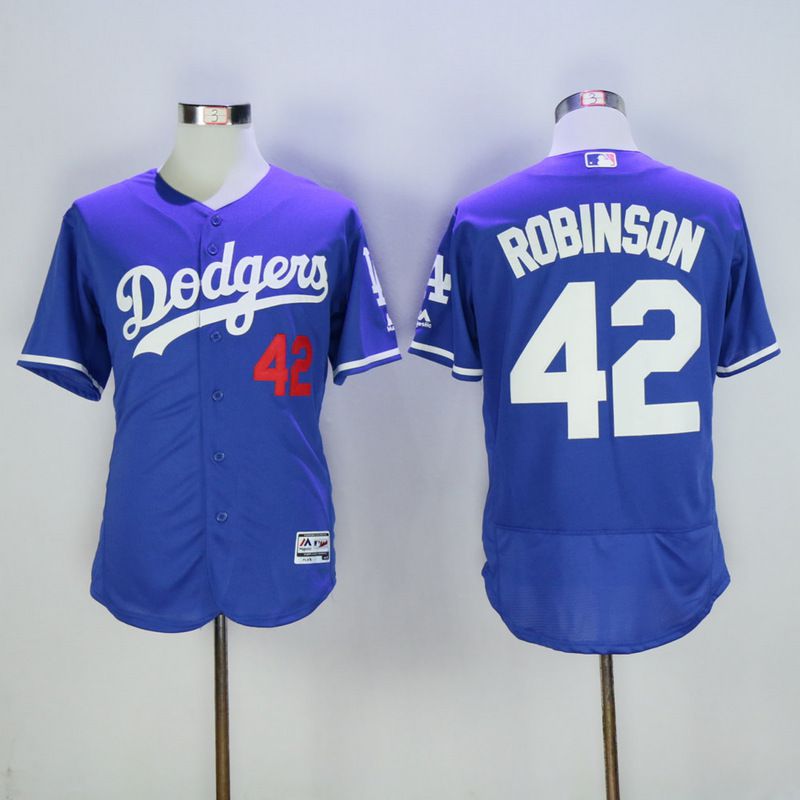 Men Los Angeles Dodgers #42 Robinson Blue Elite MLB Jerseys->los angeles dodgers->MLB Jersey